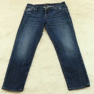 Kut From The Kloth Straight Distressed Blue Jeans